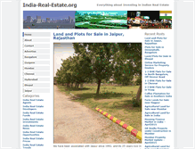 Tablet Screenshot of india-real-estate.org